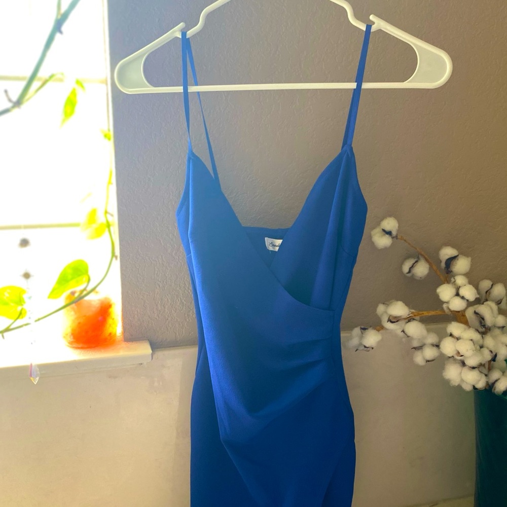Royal blue mini dress, extra small